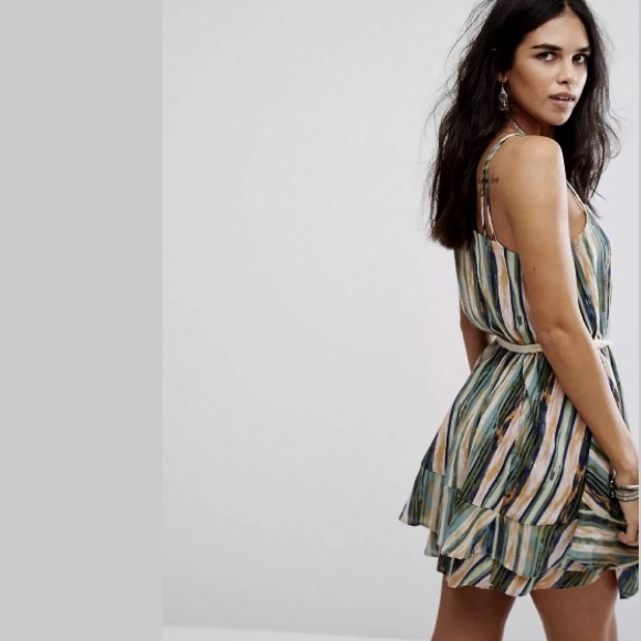 Sold New Free People Heart Shaped Face Mini DressM - Picture 3 of 8